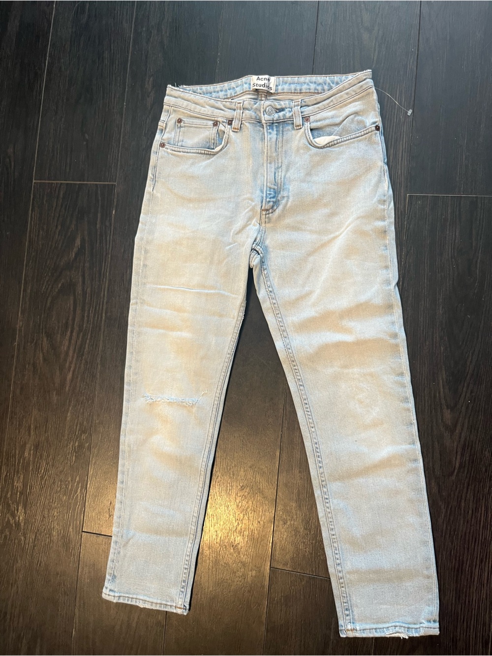 Acne studios Men’s Skinny Jeans in Light Blue Wash
